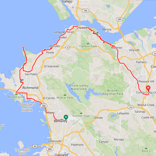 pinole ride map